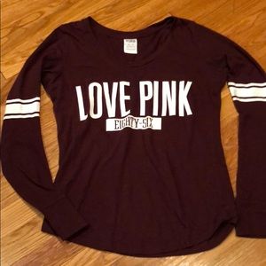 Pink Victoria’s Secret long sleeve shirt